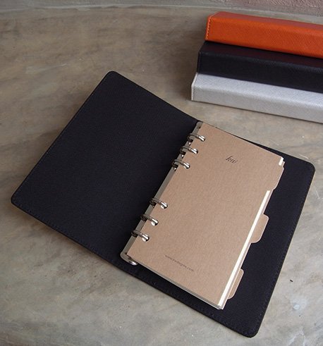 สมุดออแกไนเซอร์หนัง ขนาด A6 รุ่น Folder